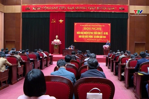 Thành phố Thanh Hóa triển khai nhiệm vụ phát triển kinh tế - xã hội, đảm bảo quốc phòng – an ninh nă