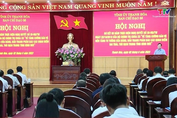 Năm 2023, Thanh Hóa thực hiện quyết liệt, hiệu quả công tác bảo vệ nền tảng tư tưởng của Đảng