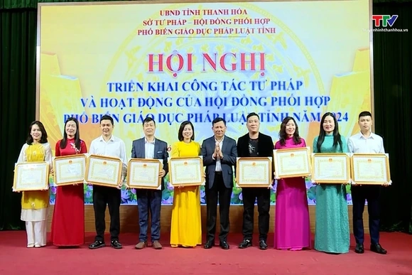 Triển khai nhiệm vụ công tác tư pháp và hoạt động của Hội đồng phối hợp phổ biến, giáo dục pháp luật