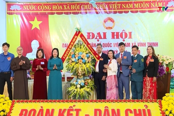 Đại hội điểm Mặt trận Tổ quốc xã Vĩnh Thịnh lần thứ XI, nhiệm kỳ 2024-2029