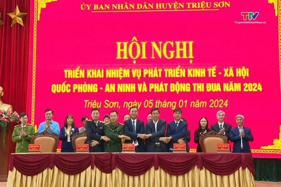 Huyện Triệu Sơn triển khai nhiệm vụ năm 2024