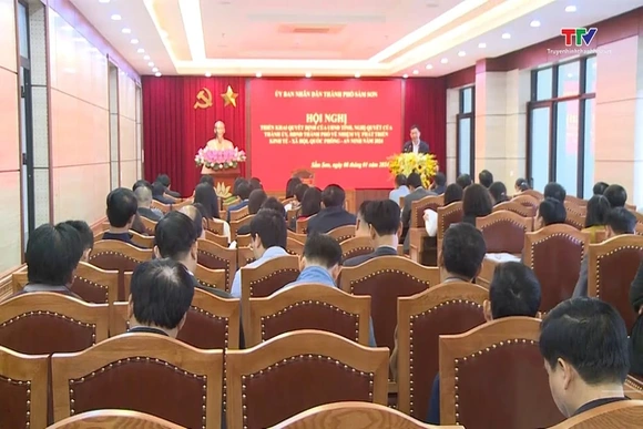 Sầm Sơn triển khai nhiệm vụ phát triển kinh tế - xã hội, bảo đảm quốc phòng - an ninh năm 2024