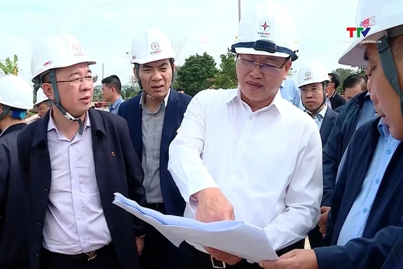 Tập trung giải phóng mặt bằng phục vụ thi công dự án Đường dây 500kV Nhà máy Nhiệt điện Nam Định I –