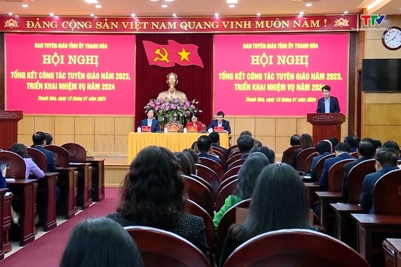 Ban Tuyên giáo Tỉnh ủy Thanh Hóa triển khai nhiệm vụ năm 2024