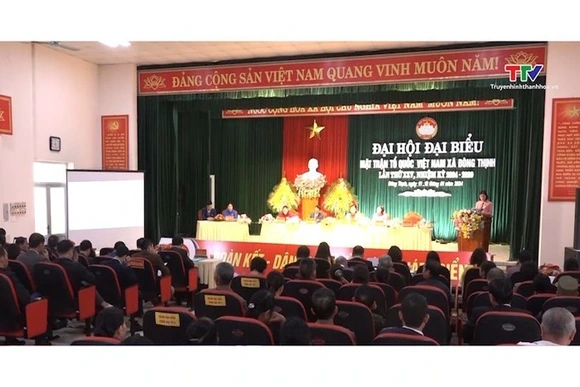 Đại hội điểm MTTQ xã Đông Thịnh, huyện Đông Sơn lần thứ 25, nhiệm kỳ 2024 - 2029