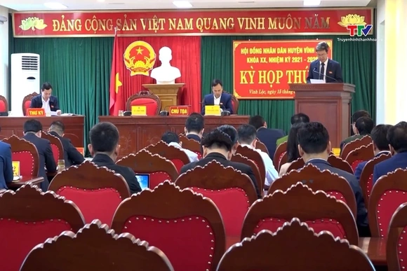 HĐND huyện Vĩnh Lộc khóa XX tổ chức kỳ họp lần thư 16