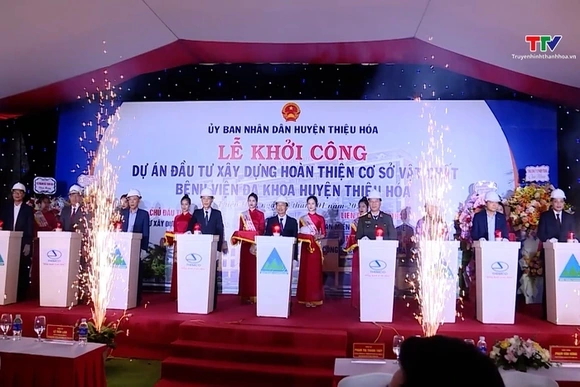 Khởi công dự án đầu tư xây dựng hoàn thiện cơ sở vật chất Bệnh viện Đa khoa huyện Thiệu Hóa
