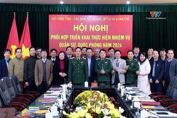 Tiếp tục phối hợp thực hiện tốt nhiệm vụ quân sự, quốc phòng năm 2024