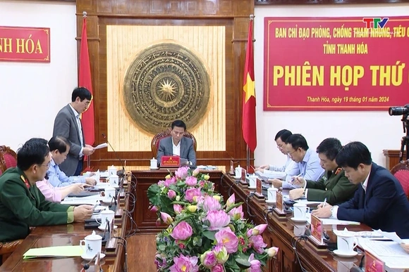 Phiên họp thứ 6 Ban Chỉ đạo phòng, chống tham nhũng, tiêu cực tỉnh Thanh Hóa