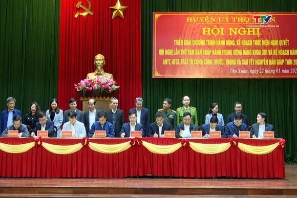 Huyện ủy Thọ Xuân tổ chức học tập, quán triệt, triển khai một số chương trình, kế hoạch trọng tâm