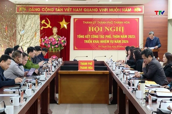 Thành phố Thanh Hóa tổng kết công tác phố, thôn năm 2023