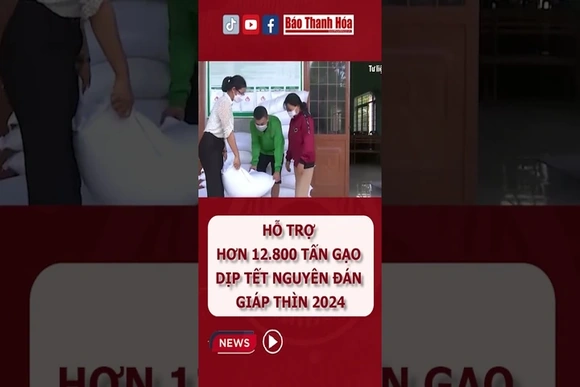 HỖ TRỢ HƠN 12.800 TẤN GẠO DỊP TẾT NGUYÊN ĐÁN GIÁP THÌN 2024