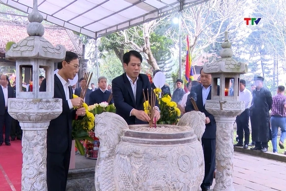 Huyện Thọ Xuân: Lễ dâng hương đầu Xuân Giáp Thìn 2024