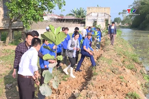 Ra quân hưởng ứng Tết trồng cây "Đời đời nhớ ơn Bác Hồ"