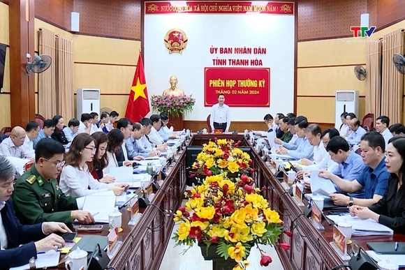 UBND tỉnh họp phiên thường kỳ tháng 2 năm 2024
