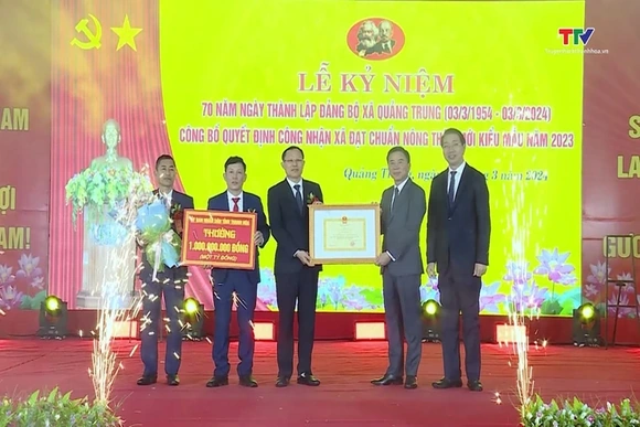 Xã Quảng Trung, huyện Quảng Xương kỷ niệm 70 năm thành lập Đảng bộ