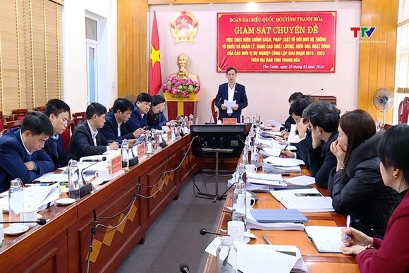 Đoàn Đại biểu Quốc hội giám sát tại các huyện Thọ Xuân và Ngọc Lặc