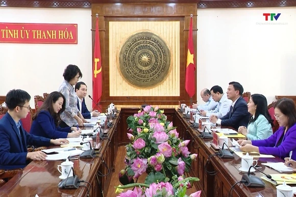 Thường trực Tỉnh ủy làm việc với đoàn công tác Ủy ban Trung ương Mặt trận Tổ quốc Việt Nam