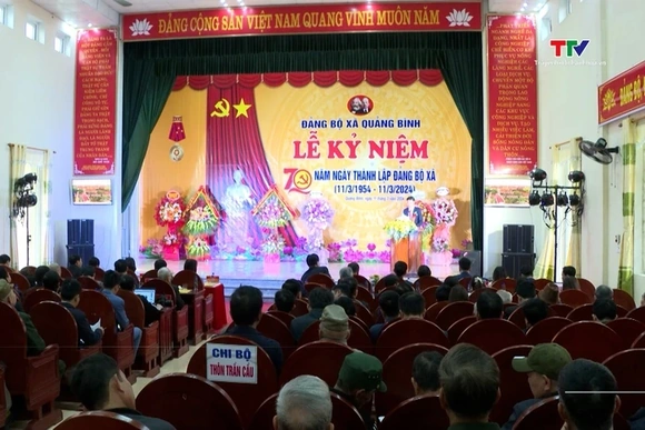 Kỷ niệm 70 năm thành lập Đảng bộ xã Quảng Bình