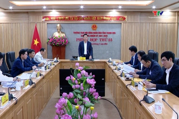 Phiên họp thứ 25 Thường trực Hội đồng Nhân dân tỉnh khóa XVIII