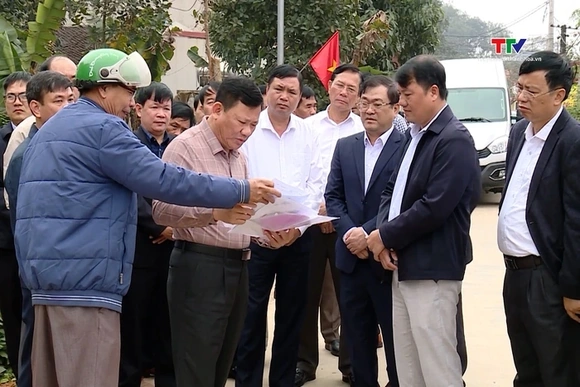 Phó Chủ tịch Thường trực UBND tỉnh Nguyễn Văn Thi kiểm tra tiến độ giải ngân vốn đầu tư công