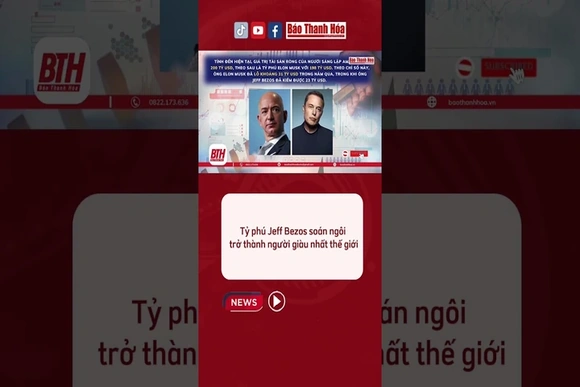 Tỷ phú Jeff Bezos soán ngôi trở thành người giàu nhất thế giới #baothanhhoa