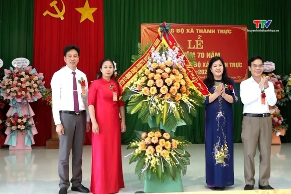 Kỷ niệm 70 năm ngày thành lập Đảng bộ xã Thành Trực, 
huyện Thạch Thành