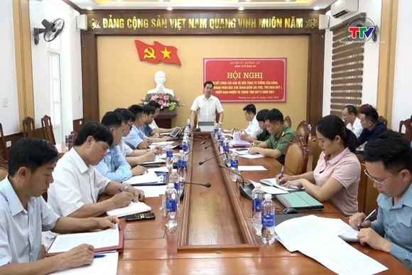 Ban chỉ đạo 35 huyện Mường Lát sơ kết quý I năm 2024