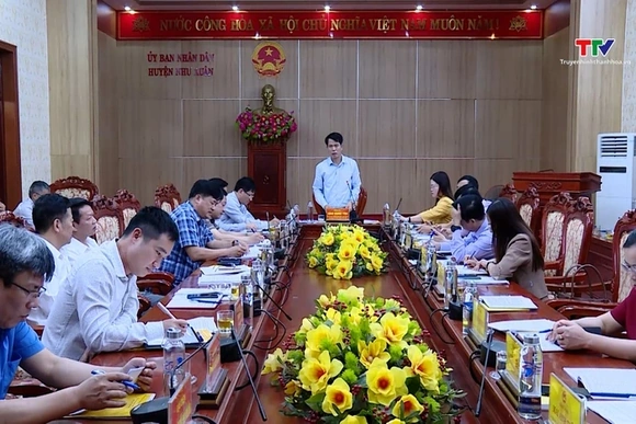 Đoàn Giám sát số 2 của Hội đồng Nhân dân tỉnh giám sát tại huyện Như Xuân