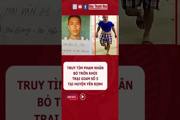 Truy tìm phạm nhân bỏ trốn khỏi Trại giam số 5 tại huyện Yên Định