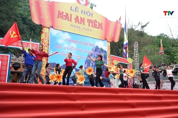 Công tác chuẩn bị lễ hội truyền thống Đền Mai An Tiêm