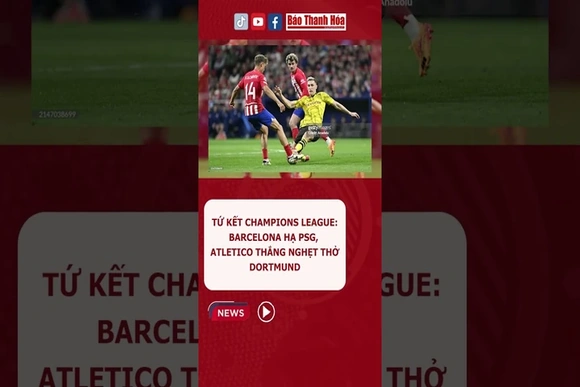Tứ kết Champions League: Atletico thắng nghẹt thở Dortmund