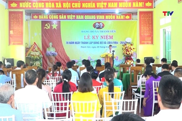 Kỷ niệm 70 năm thành lập Đảng bộ xã Thành Yên, huyện Thạch Thành