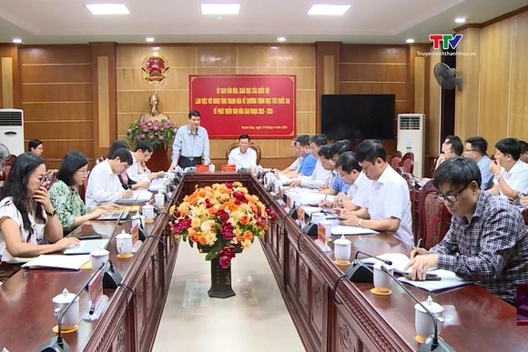 Ủy ban Văn hóa, giáo dục của Quốc hội làm việc với UBND tỉnh về chương trình mục tiêu quốc gia về ph