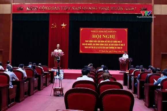 Thành phố Thanh Hóa vận động hỗ trợ xây dựng nhà ở cho hộ nghèo, hộ gia đình chính sách hộ khó khăn 