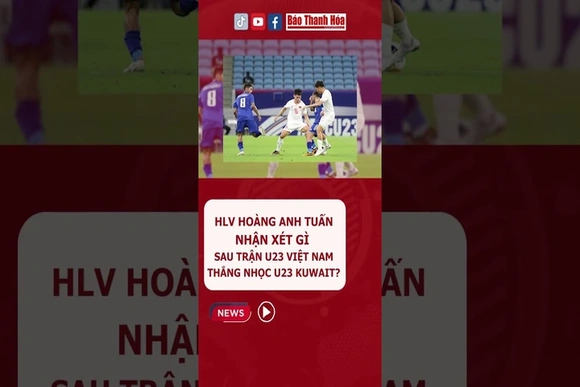 HLV Hoàng Anh Tuấn chia sẻ chỉ có thể hài lòng về kết quả trận đấu #u23vietnam