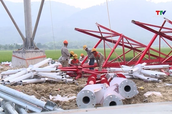 Thi công xuyên lễ Dự án Đường dây 500 kV mạch 3