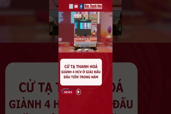 Cử tạ Thanh Hoá giành 4 HCV ở giải đấu đầu tiên trong năm