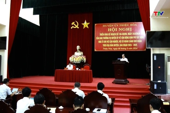 Huyện Thiệu Hoá triển khai kế hoạch vận động kinh phí xây dựng nhà ở cho hộ cận nghèo, hộ có hoàn cả