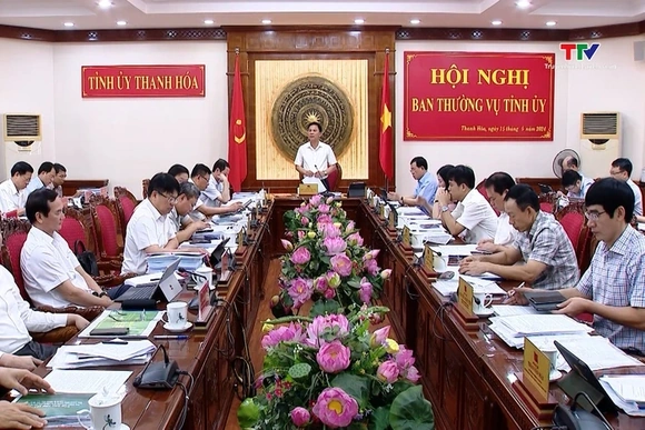 Hội nghị Ban Thường vụ Tỉnh uỷ ngày 15/5