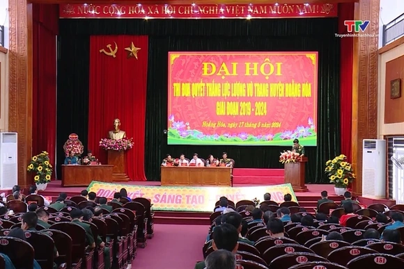 Đại hội thi đua quyết thắng lực lượng vũ trang huyện Hoằng Hoá, giai đoạn 2019 - 2024