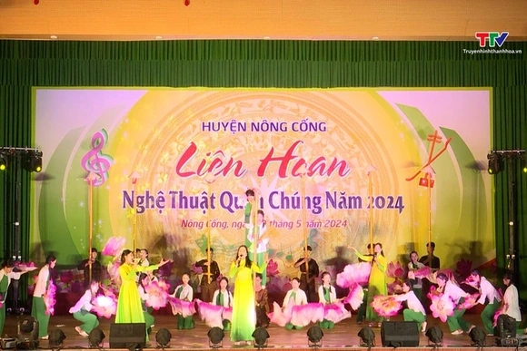 Liên hoan nghệ thuật quần chúng huyện Nông Cống năm 2024