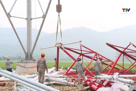 Gấp rút bàn giao mặt bằng sạch hành lang tuyến Đường dây 500kV mạch 3 trước 31/5/2024