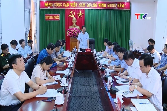 Huyện Bá Thước khẩn trương triển khai công tác chuẩn bị Đại hội Đảng các cấp, nhiệm kỳ 2025 - 2030