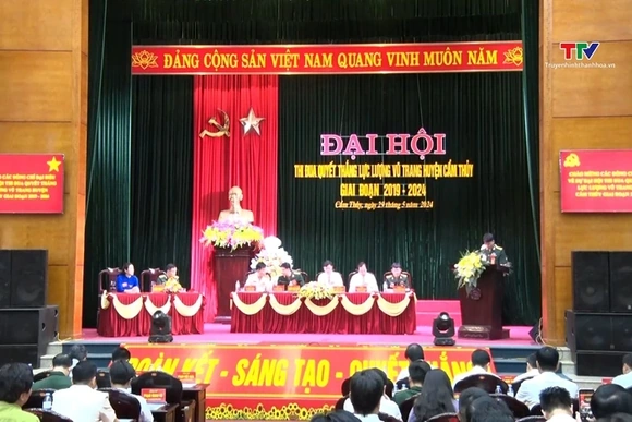 Đại hội thi đua Quyết thắng lực lượng vũ trang huyện Cẩm Thủy