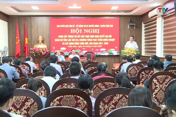 Quan tâm tuyên truyền về tiềm năng, thế mạnh của huyện Triệu Sơn