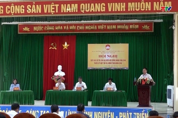 Đại biểu HĐND  tỉnh tiếp xúc cử tri huyện Như Thanh