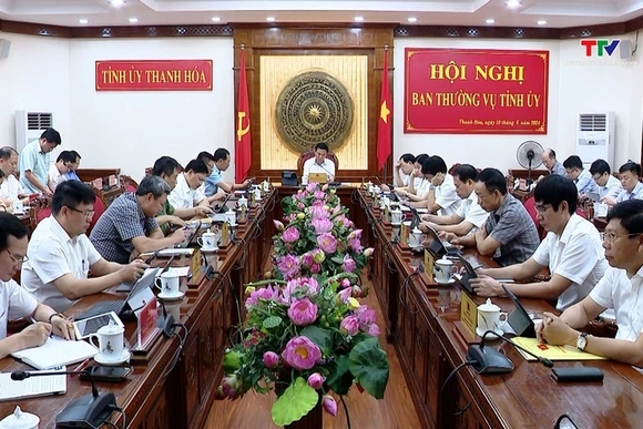 Hội nghị Ban Thường vụ Tỉnh ủy (ngày 10/6)