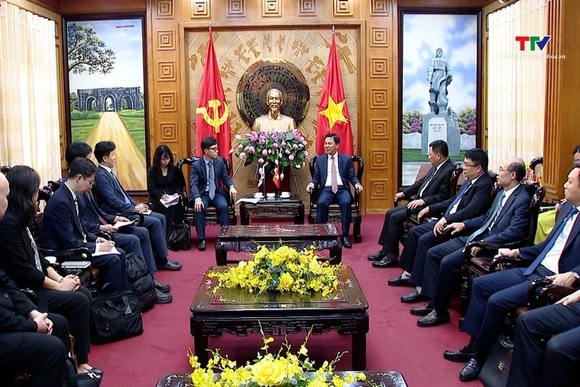 Bí thư Tỉnh ủy tiếp lãnh đạo Tập đoàn Điện lực Hàn Quốc