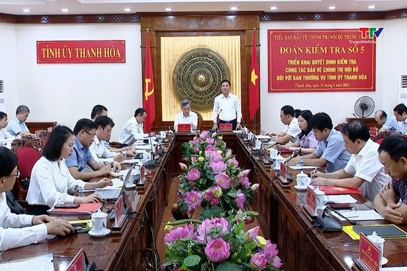 Kiểm tra công tác bảo vệ chính trị nội bộ năm 2024